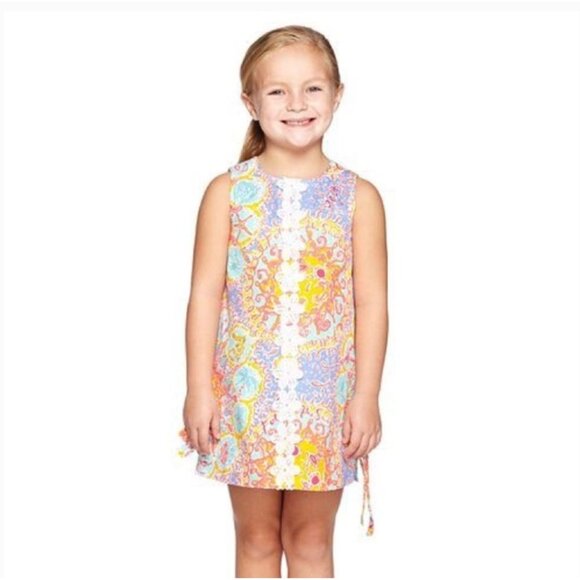 Lilly Pulitzer Classic Shift Dress A Story Written in the Sun Toddler Girls Size - Picture 1 of 8